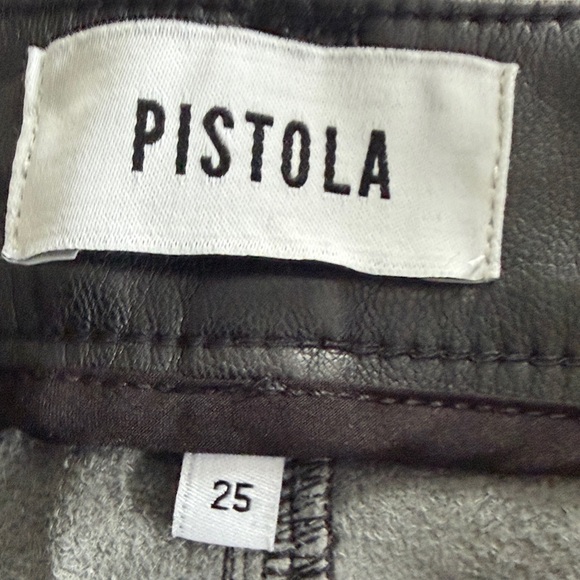 Pistola Cassie High Waisted Faux Leather Straight Leg Pants Size 25 NWT - Picture 8 of 10